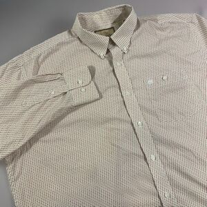 WRANGLER‎ MEN'S RELAXED FIT LONG SLEEVE BUTTON DOWN RED SHIRT 2XL